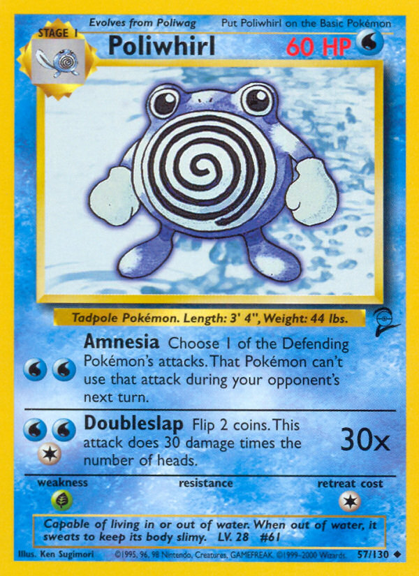 Poliwhirl (57/130) [Base Set 2] | Good Games Cannington
