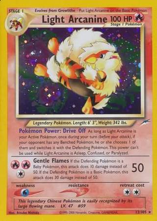 Light Arcanine (12/105) [Neo Destiny Unlimited] | Good Games Cannington