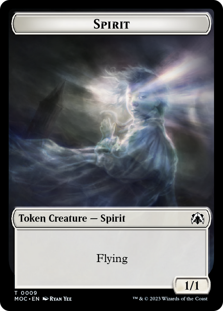 Spirt (9) // Treasure Double-Sided Token [March of the Machine Commander Tokens] | Good Games Cannington