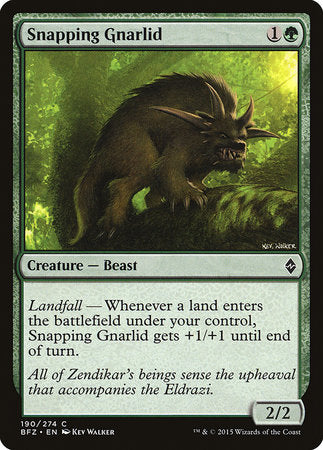 Snapping Gnarlid [Battle for Zendikar] | Good Games Cannington