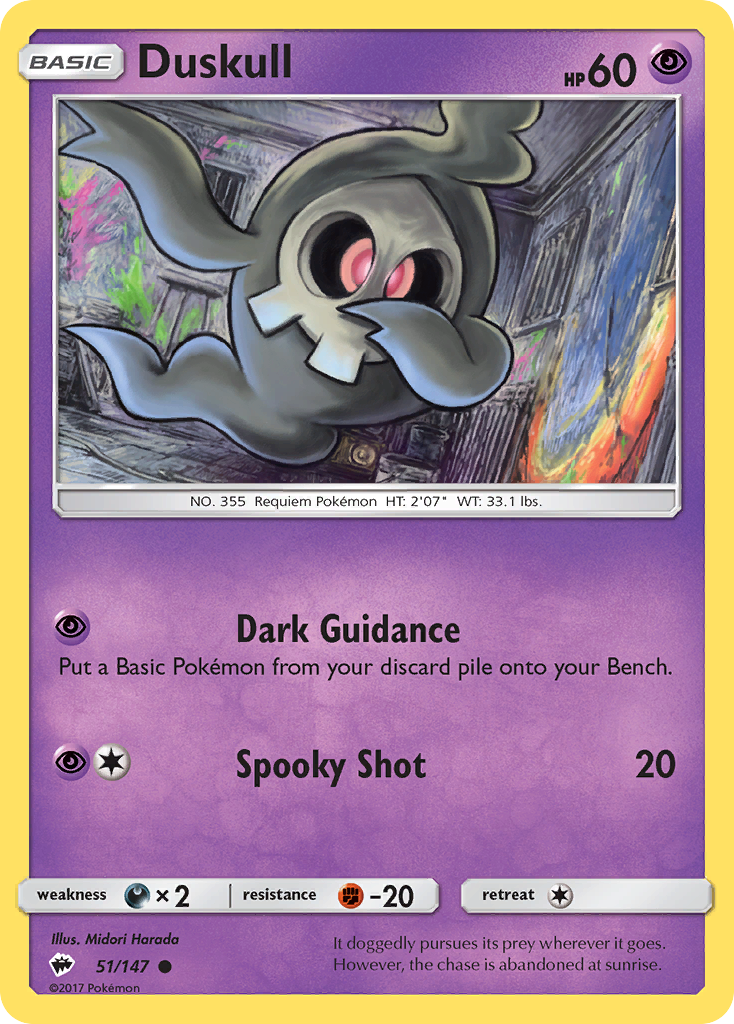 Duskull (51/147) [Sun & Moon: Burning Shadows] | Good Games Cannington