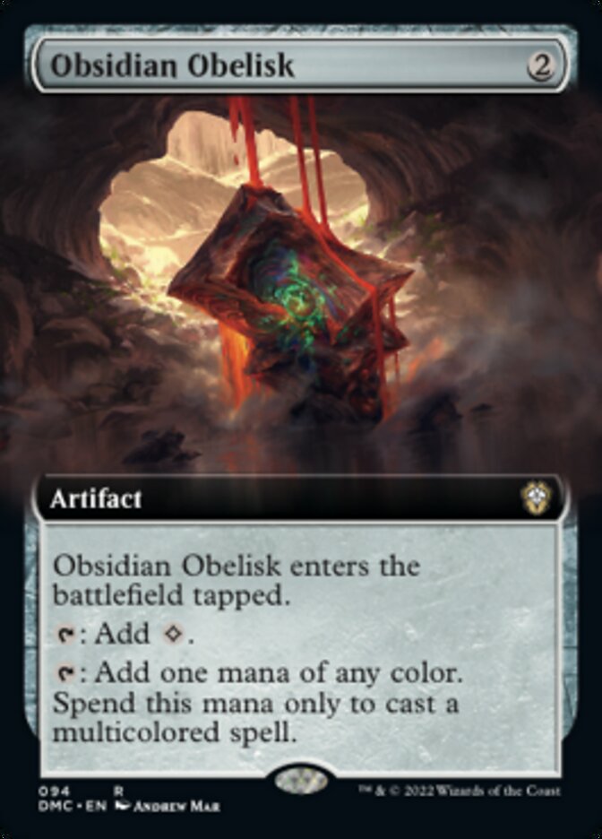 Obsidian Obelisk (Extended Art) [Dominaria United Commander] | Good Games Cannington