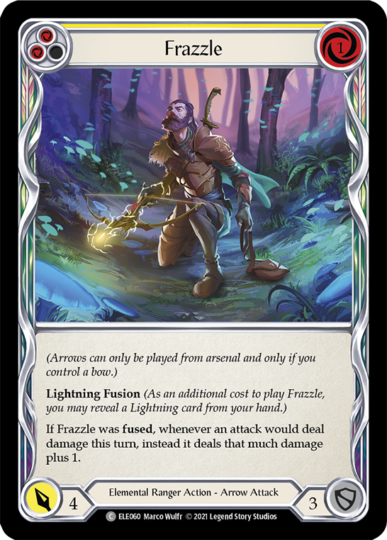 Frazzle (Yellow) [ELE060] (Tales of Aria)  1st Edition Normal | Good Games Cannington