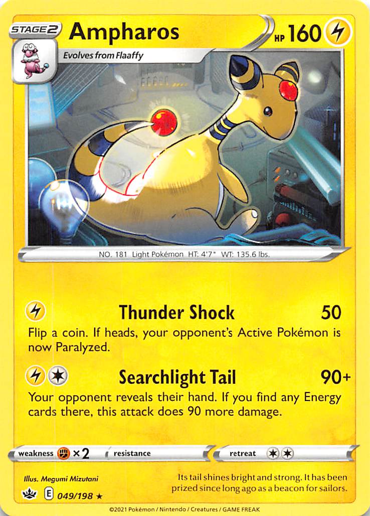 Ampharos (049/198) [Sword & Shield: Chilling Reign] | Good Games Cannington