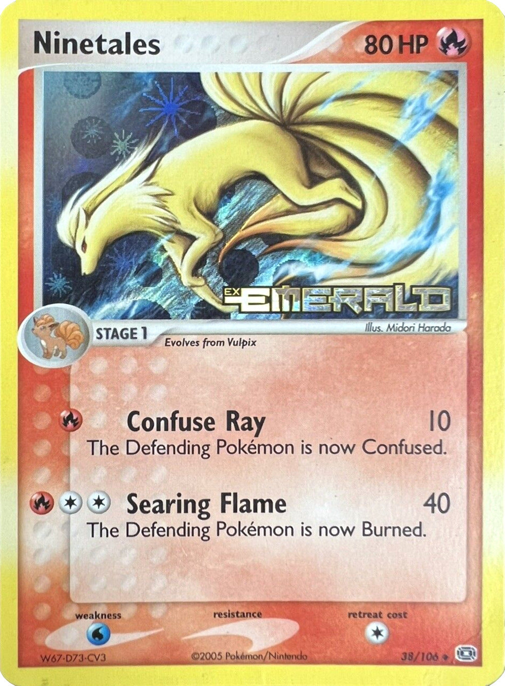 Ninetales (38/106) (Stamped) [EX: Emerald] | Good Games Cannington