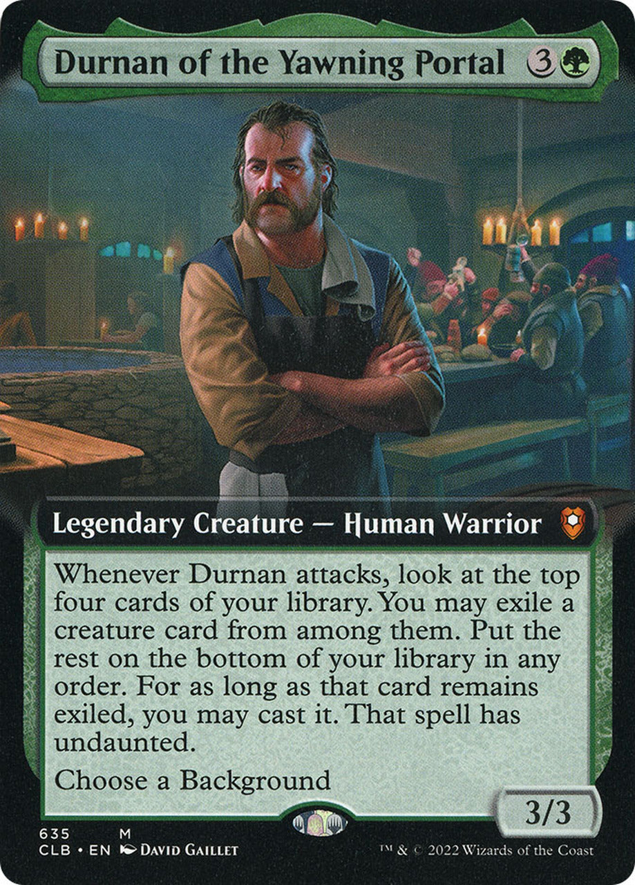 Durnan of the Yawning Portal (Extended Art) [Commander Legends: Battle for Baldur's Gate] | Good Games Cannington