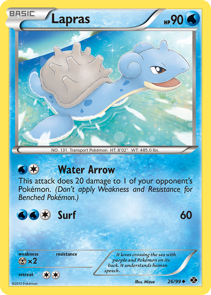 Lapras (26/99) [Black & White: Next Destinies] | Good Games Cannington