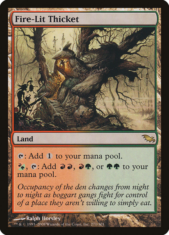 Fire-Lit Thicket [Shadowmoor] | Good Games Cannington