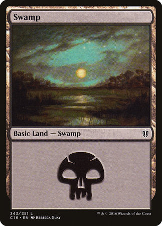Swamp (343) [Commander 2016] | Good Games Cannington