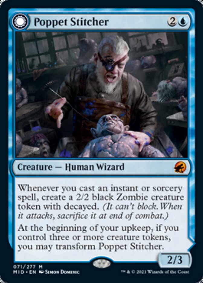 Poppet Stitcher // Poppet Factory [Innistrad: Midnight Hunt] | Good Games Cannington