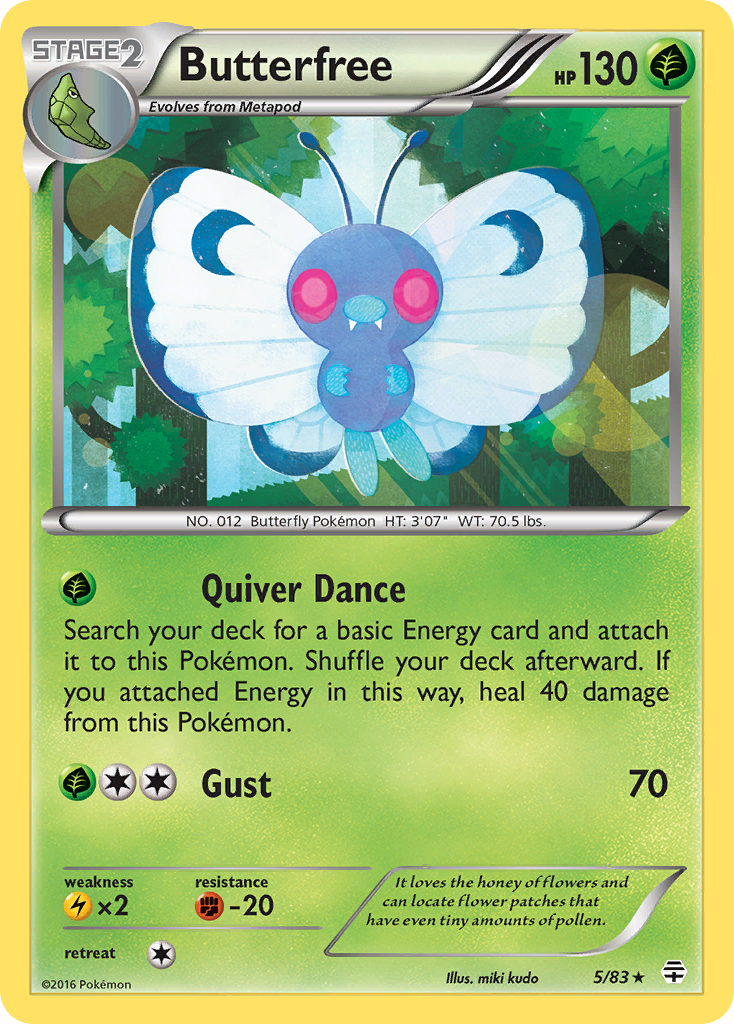 Butterfree (5/83) [XY: Generations] | Good Games Cannington