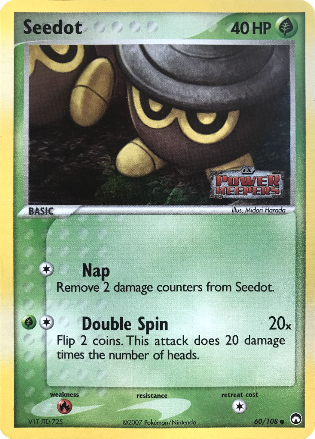 Seedot (60/108) (Stamped) [EX: Power Keepers] | Good Games Cannington