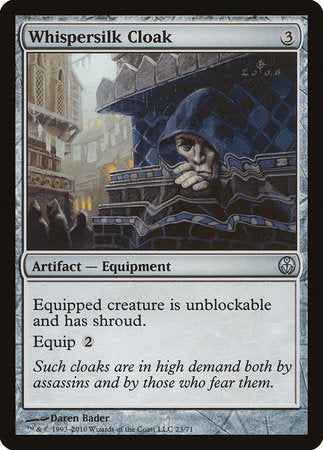 Whispersilk Cloak [Duel Decks: Phyrexia vs. the Coalition] | Good Games Cannington