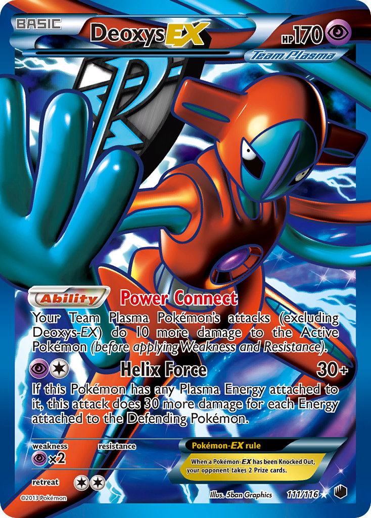 Deoxys EX (111/116) [Black & White: Plasma Freeze] | Good Games Cannington
