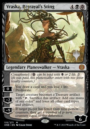 Vraska, Betrayal's Sting (Promo Pack) [Phyrexia: All Will Be One Promos] | Good Games Cannington