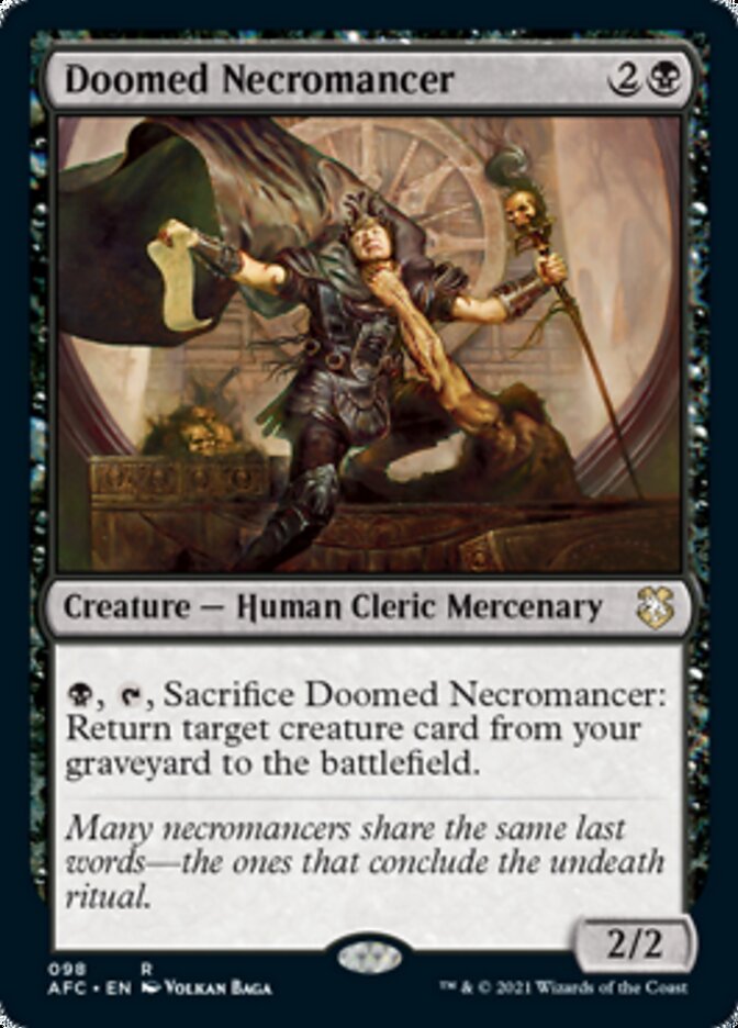 Doomed Necromancer [Dungeons & Dragons: Adventures in the Forgotten Realms Commander] | Good Games Cannington