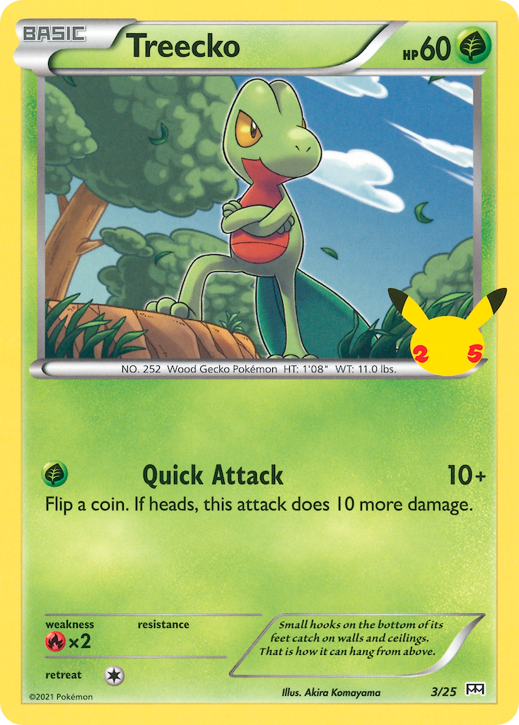 Treecko (3/25) [McDonald's 25th Anniversary] | Good Games Cannington