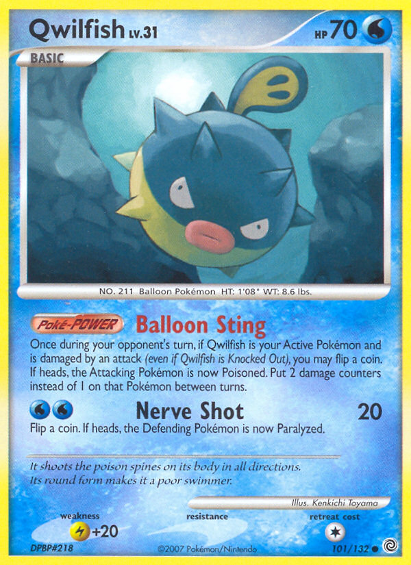 Qwilfish (101/132) [Diamond & Pearl: Secret Wonders] | Good Games Cannington