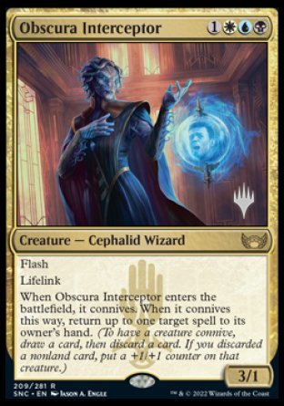 Obscura Interceptor (Promo Pack) [Streets of New Capenna Promos] | Good Games Cannington