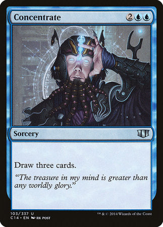 Concentrate [Commander 2014] | Good Games Cannington