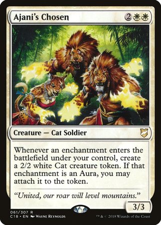 Ajani's Chosen [Commander 2018] | Good Games Cannington