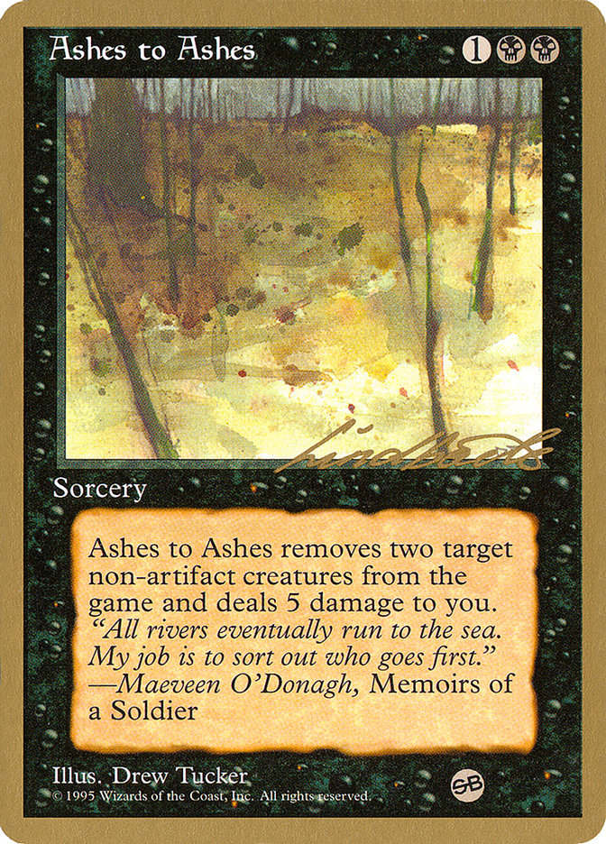 Ashes to Ashes (Leon Lindback) (SB) [Pro Tour Collector Set] | Good Games Cannington