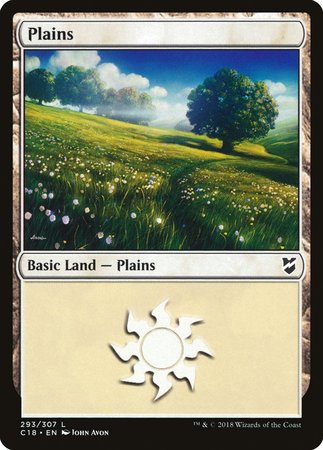 Plains (293) [Commander 2018] | Good Games Cannington