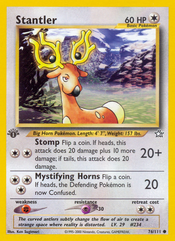 Stantler (76/111) [Neo Genesis 1st Edition] | Good Games Cannington