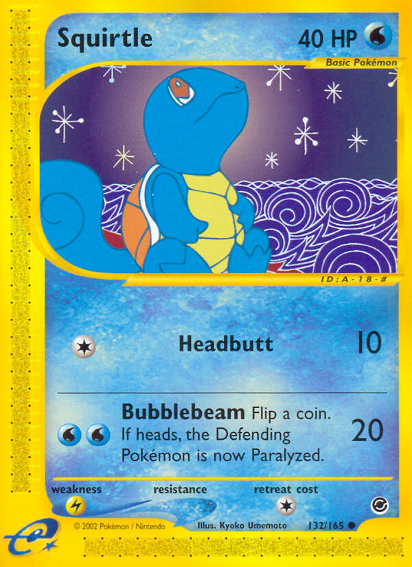 Squirtle (132/165) [Expedition: Base Set] | Good Games Cannington