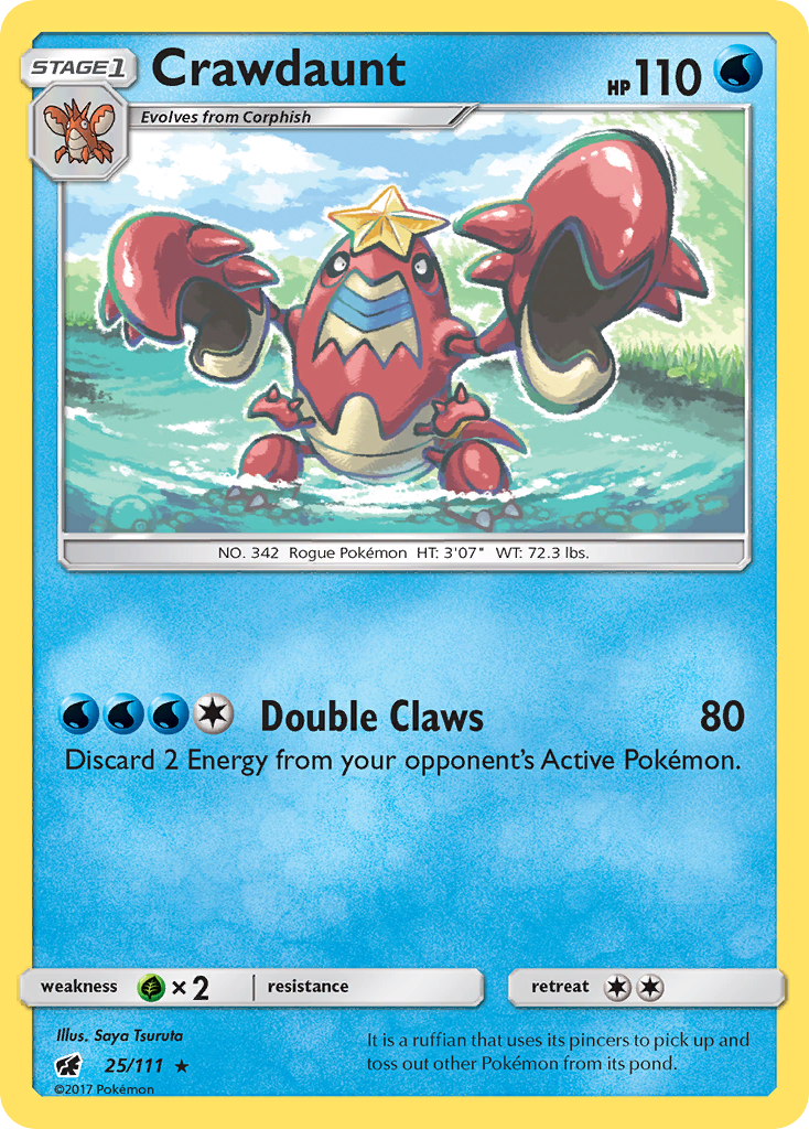 Crawdaunt (25/111) [Sun & Moon: Crimson Invasion] | Good Games Cannington