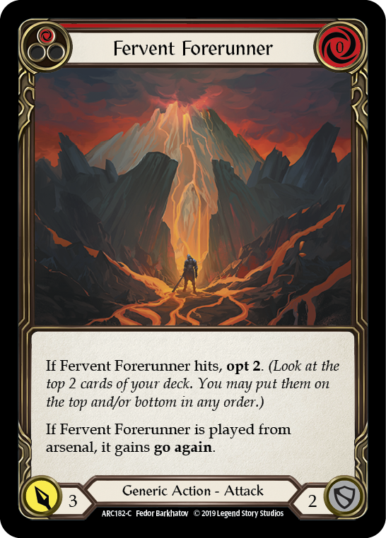 Fervent Forerunner (Red) [ARC182-C] 1st Edition Normal | Good Games Cannington