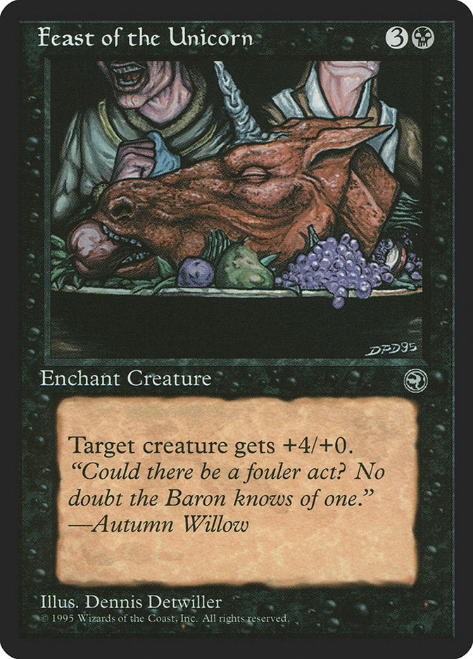 Feast of the Unicorn (Autumn Willow Flavor Text) [Homelands] | Good Games Cannington