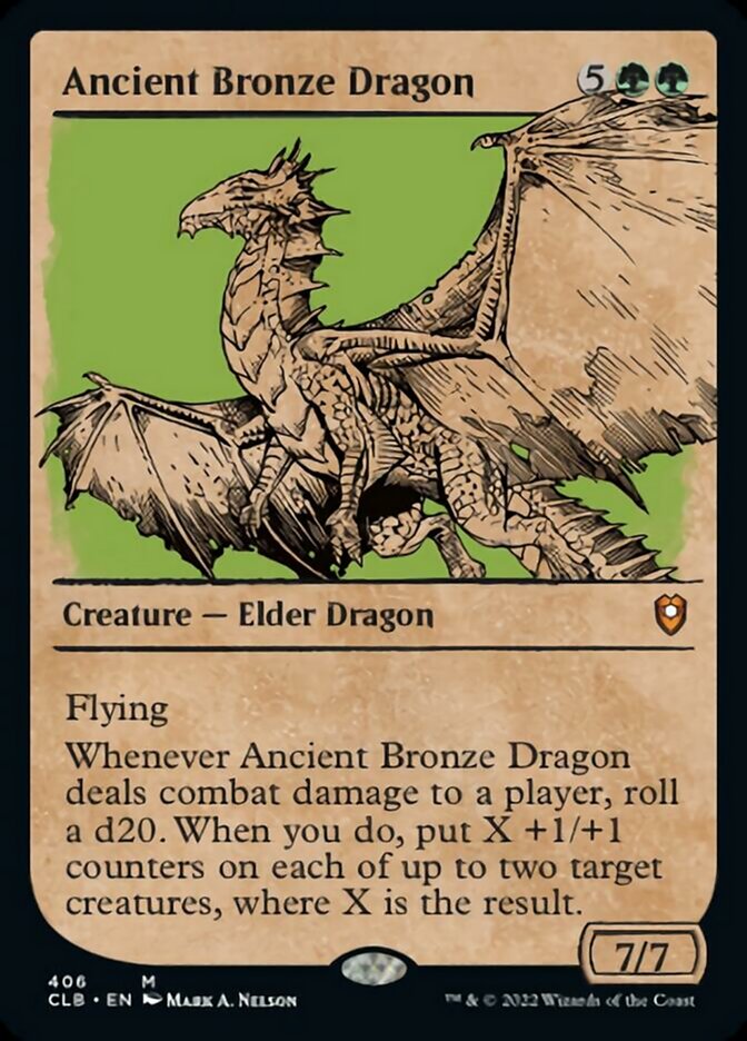 Ancient Bronze Dragon (Showcase) [Commander Legends: Battle for Baldur's Gate] | Good Games Cannington