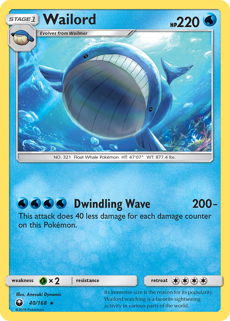 Wailord (40/168) [Sun & Moon: Celestial Storm] | Good Games Cannington