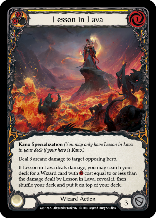 Lesson in Lava [ARC121-S] 1st Edition Normal | Good Games Cannington