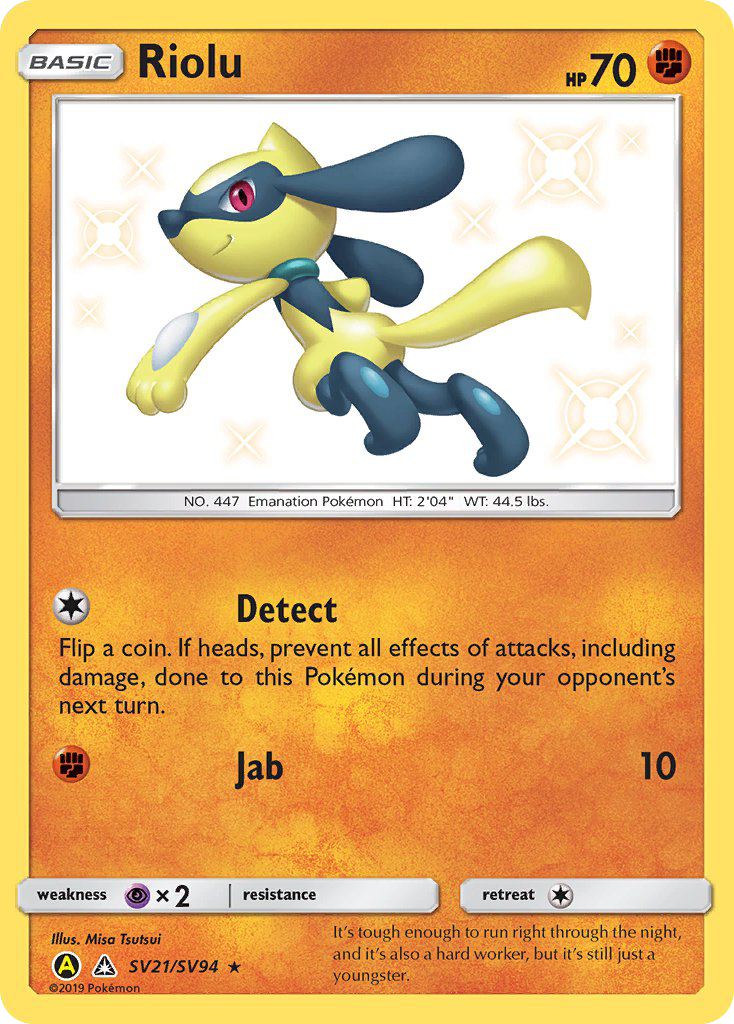 Riolu (SV21/SV94) [Sun & Moon: Hidden Fates - Shiny Vault] | Good Games Cannington