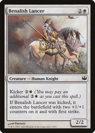 Benalish Lancer [Duel Decks: Knights vs. Dragons] | Good Games Cannington