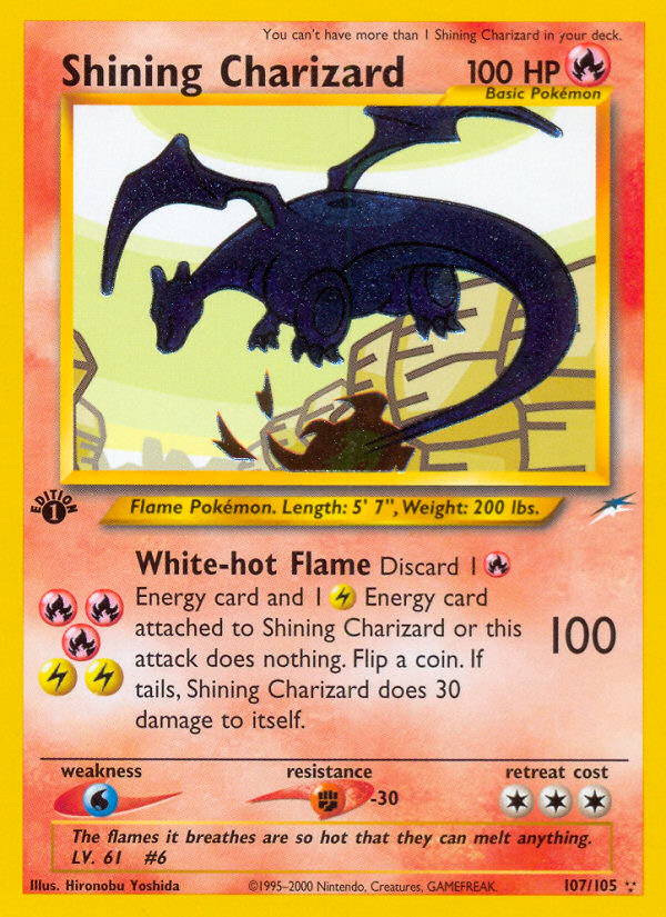 Shining Charizard (107/105) [Neo Destiny 1st Edition] | Good Games Cannington