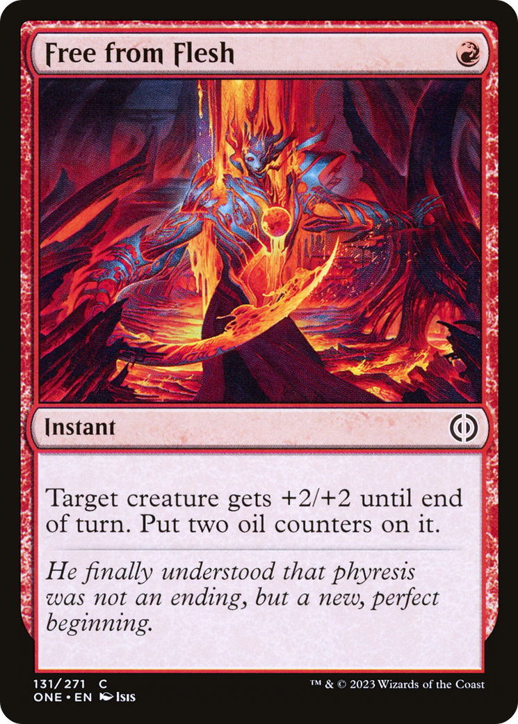 Free from Flesh [Phyrexia: All Will Be One] | Good Games Cannington