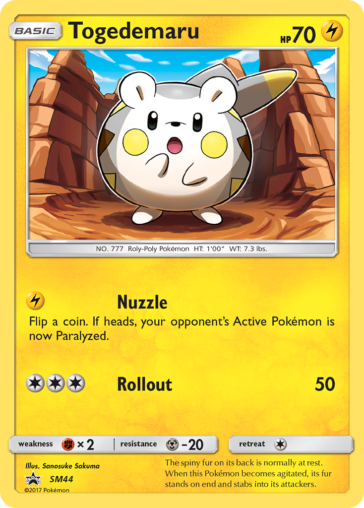 Togedemaru (SM44) [Sun & Moon: Black Star Promos] | Good Games Cannington