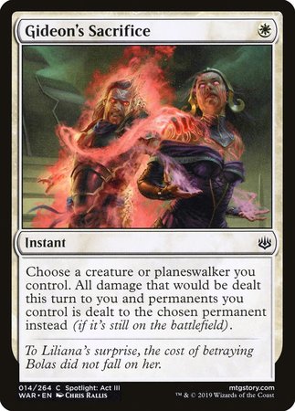 Gideon's Sacrifice [War of the Spark] | Good Games Cannington