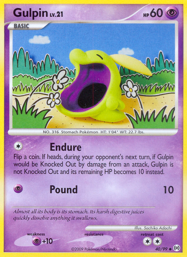 Gulpin (40/99) [Platinum: Arceus] | Good Games Cannington