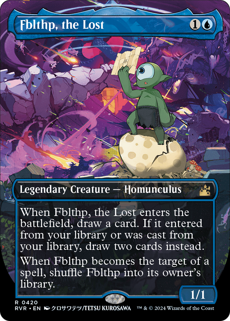 Fblthp, the Lost (Anime Borderless) [Ravnica Remastered] | Good Games Cannington