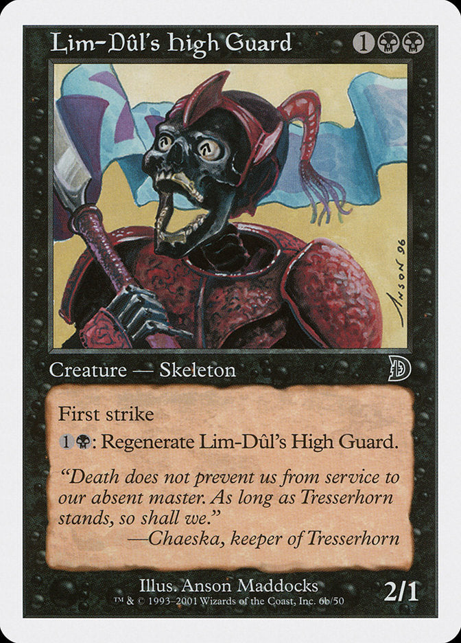 Lim-Dul's High Guard (Holding Flag) [Deckmasters] | Good Games Cannington