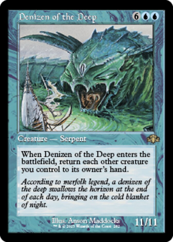 Denizen of the Deep (Retro) [Dominaria Remastered] | Good Games Cannington