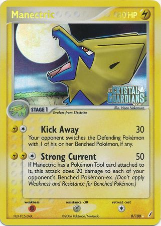 Manectric (8/100) (Stamped) [EX: Crystal Guardians] | Good Games Cannington