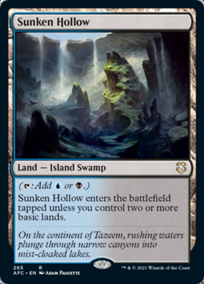Sunken Hollow [Dungeons & Dragons: Adventures in the Forgotten Realms Commander] | Good Games Cannington