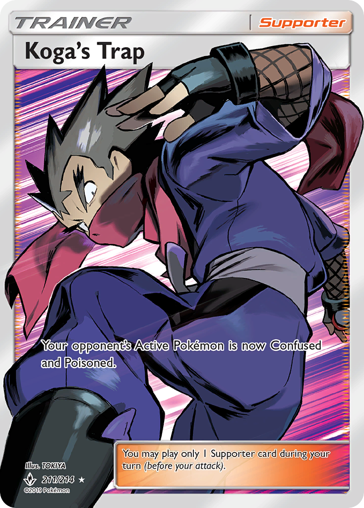 Koga's Trap (211/214) [Sun & Moon: Unbroken Bonds] | Good Games Cannington