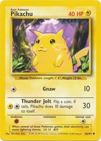 Pikachu (58/102) [Base Set Unlimited] | Good Games Cannington