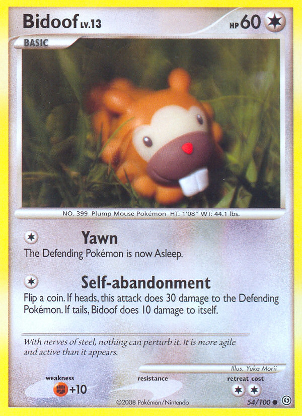 Bidoof (54/100) [Diamond & Pearl: Stormfront] | Good Games Cannington